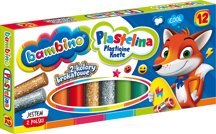 Plastelina St.Majewski Bambino 12kol. 01710